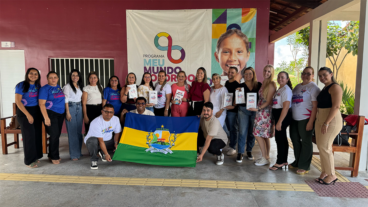 Registro do encontro das redes visitantes no "Programa Meu Mundo Colorido", em Nova Russas (CE). Foto: Carlos Henrique Holanda de Sousa