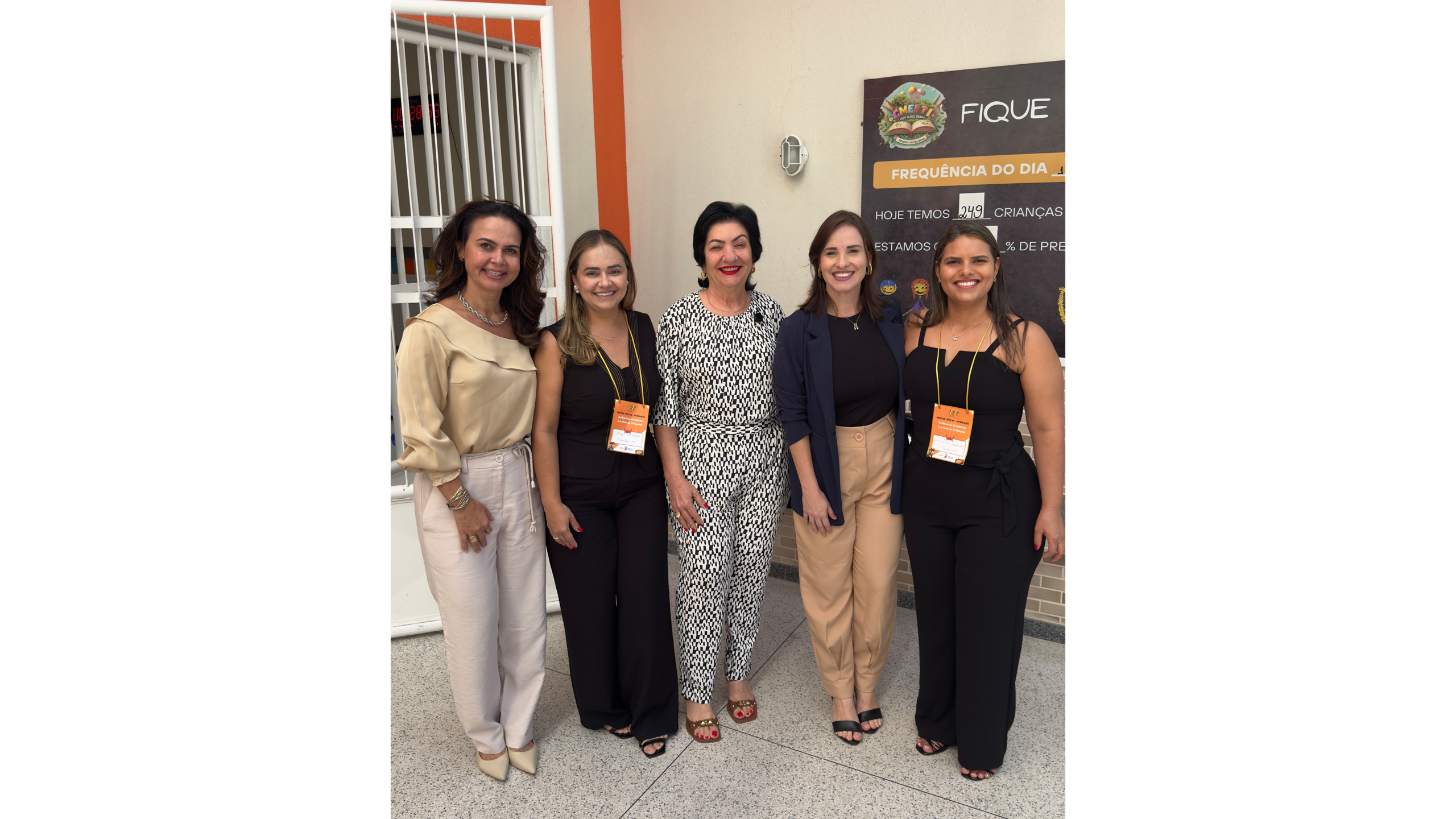Visita da equipe técnica da Secretaria Municipal de Educação e Prefeita de Floresta (PE) ao Centro Municipal de Educação Infantil em Tempo Integral (CMEI TI) Jacy Alves Fraga, em Vitória (ES). Foto: Lucigleidy Sá