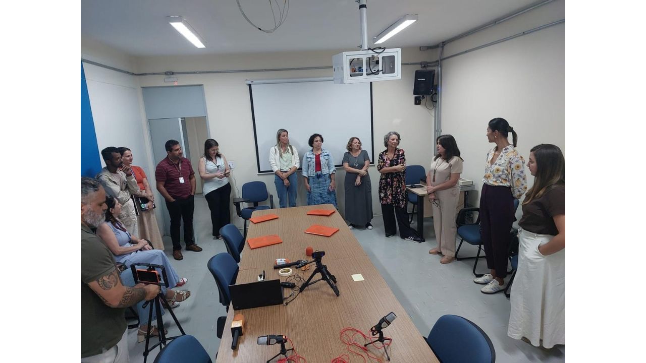 Apresentação dos integrantes dos municípios da Rede de Trocas na proposta de elaboração de um vídeo, em São Paulo (SP). Foto: Márcia Calçada