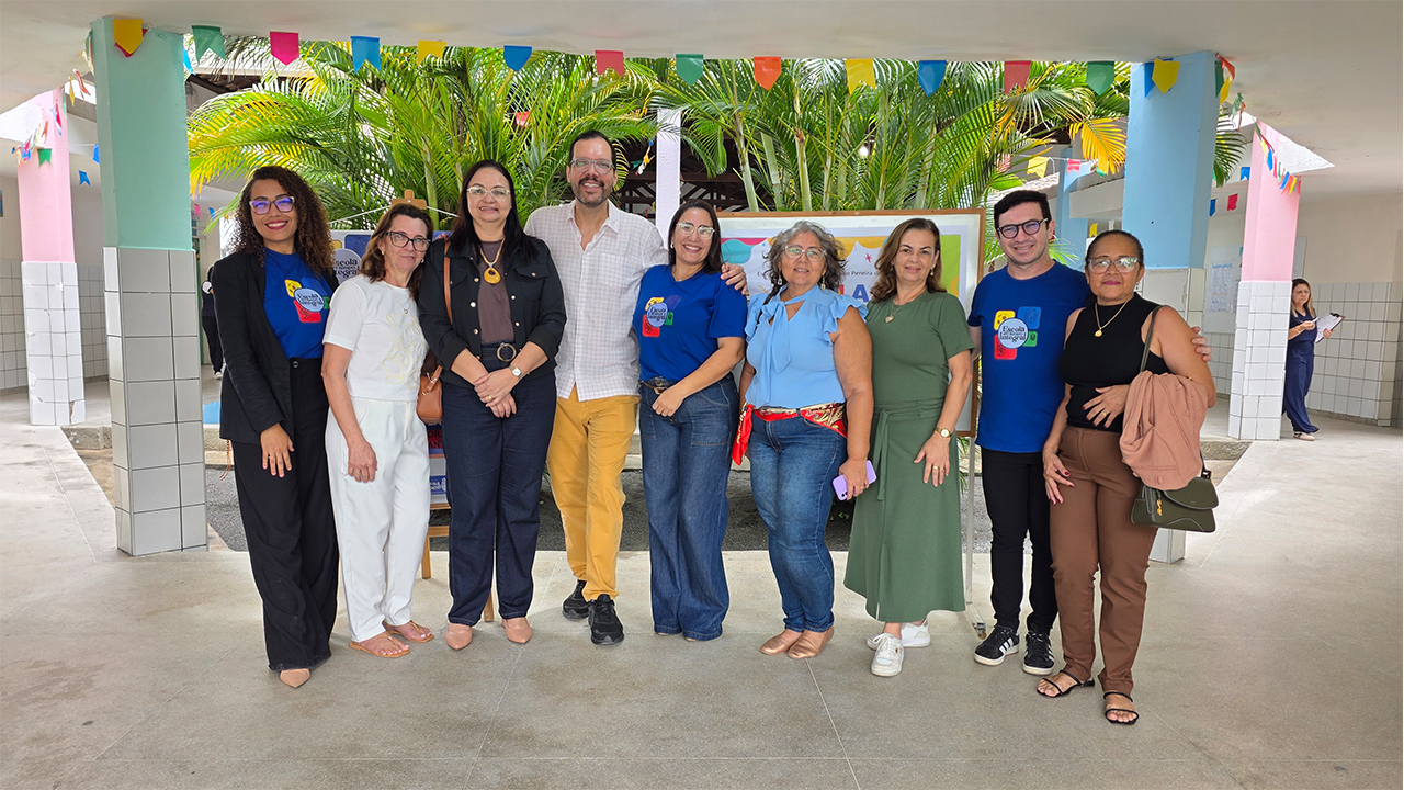 Visita à Escola Municipal Presidente Kennedy, em Campina Grande (PB). Foto: Equipe de Comunicação da Secretária Municipal de Educação de Campina Grande (PB)