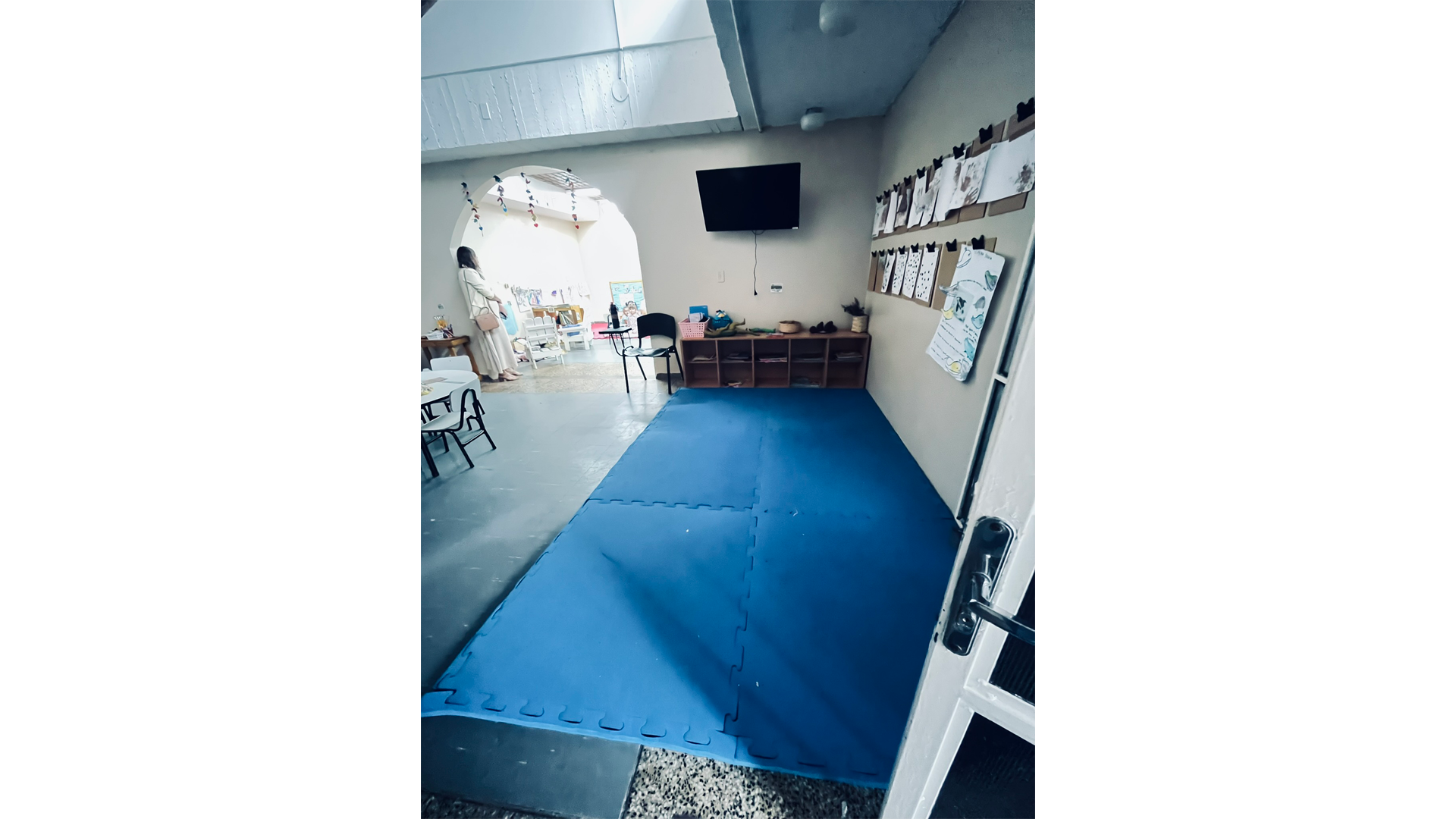 Modelo de organização da sala na Escola Municipal de Educação Infantil (EMEI) Ilha da Pintada, em Porto Alegre (RS). Foto: Eloy Figueiredo