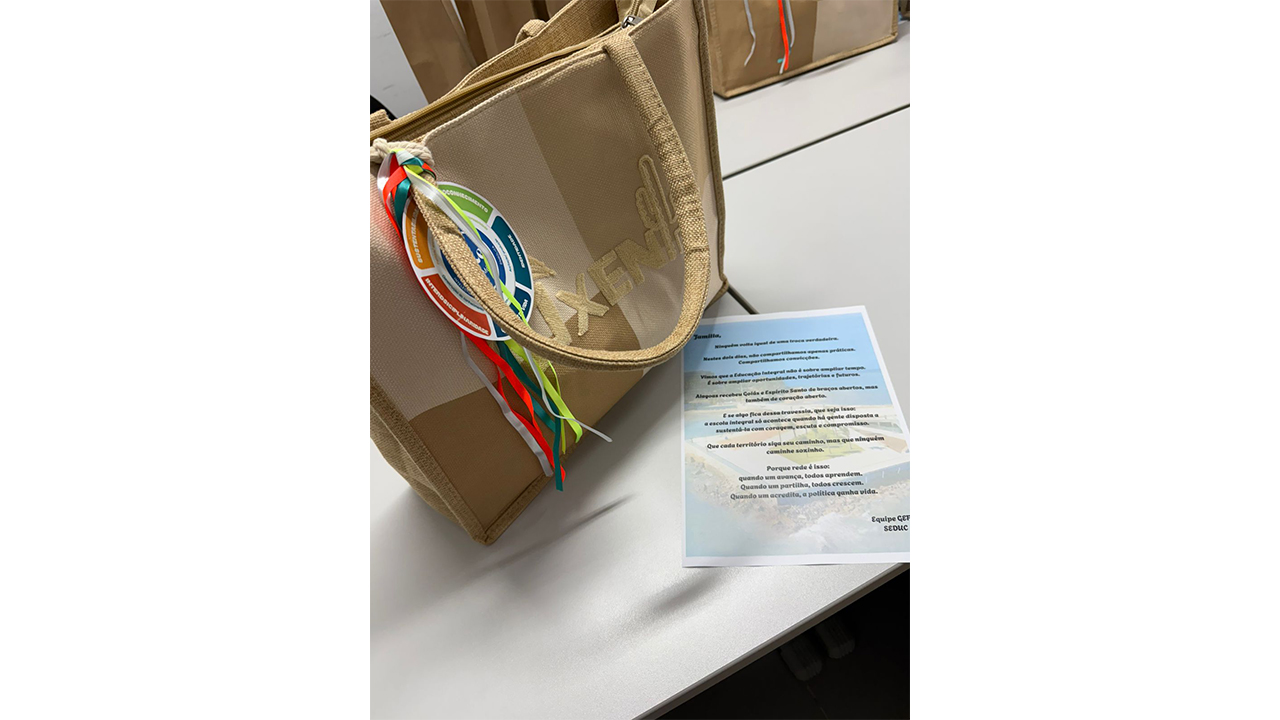 Lembrança da coordenação do Programa Alagoano de Ensino Integral, da Secretaria de Educação (SEDUC) Alagoas, em Maceió (AL). Foto: Jamilla Salviano